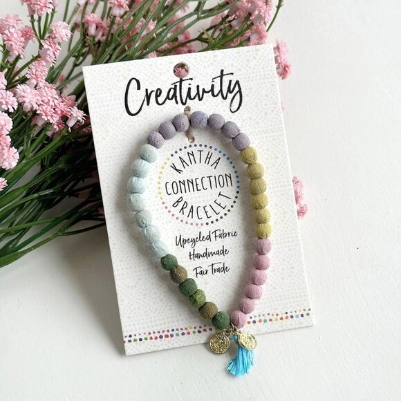 [Worldfinds] CREATIVITY Kantha Boho Bracelet - Picture 1 of 4